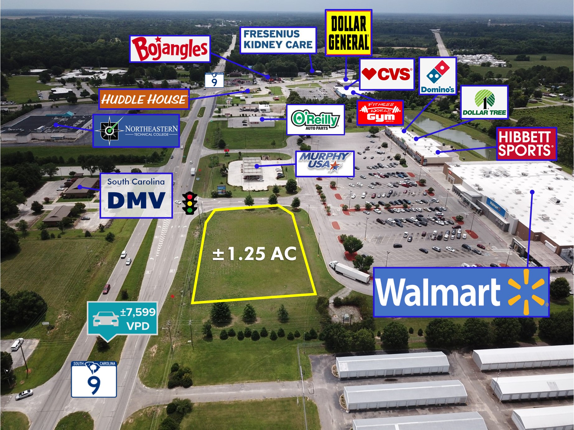Walmart Outparcel SC 1.25 AC Marketplace