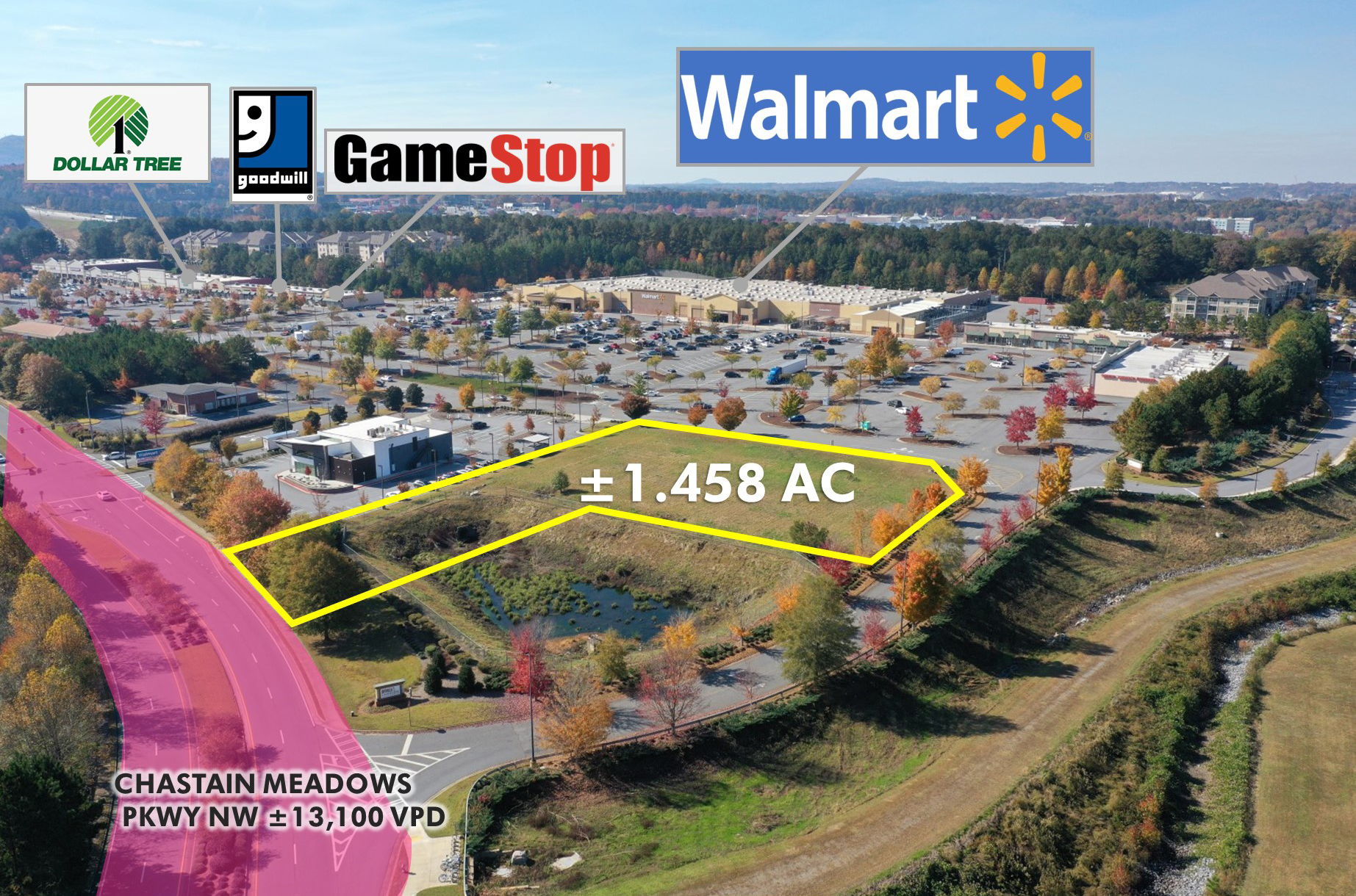 Walmart Adjacent Land Atlanta MSA 1.45 AC Marketplace